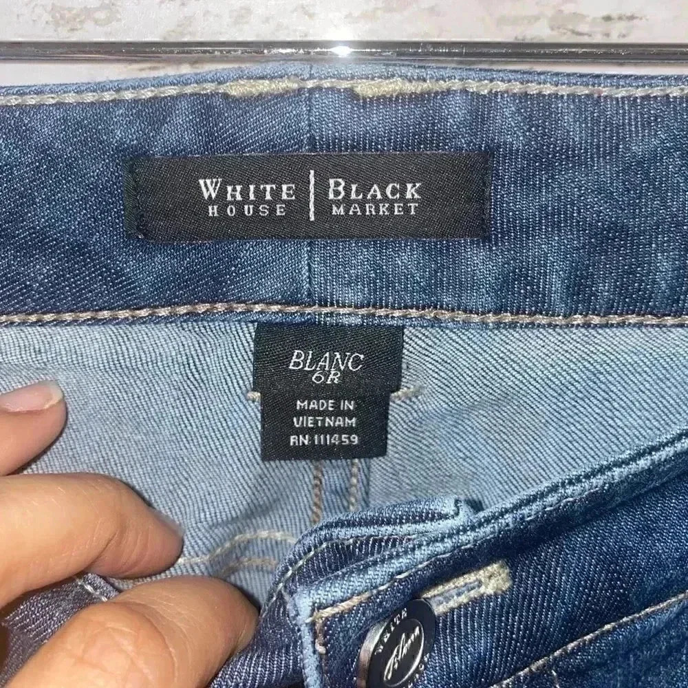 White House Black Market Flare Leg Jeans - Picture 4 of 5